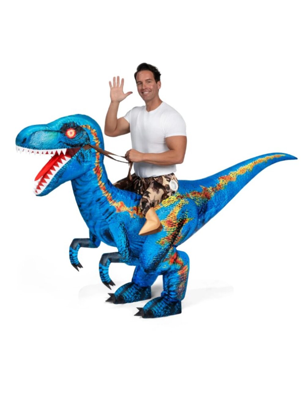 Spooktacular Creations Inflatable Riding Dinosaur Costume, Large NWOT - Picture 1 of 4